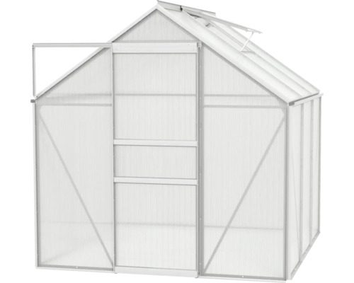 Tuinkas met open deur