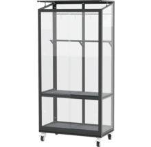 Plantenkast met planken en wielen