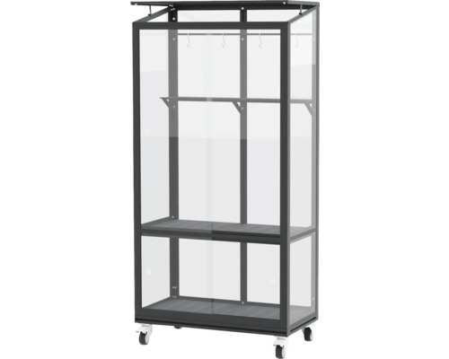 Plantenkast met planken en wielen