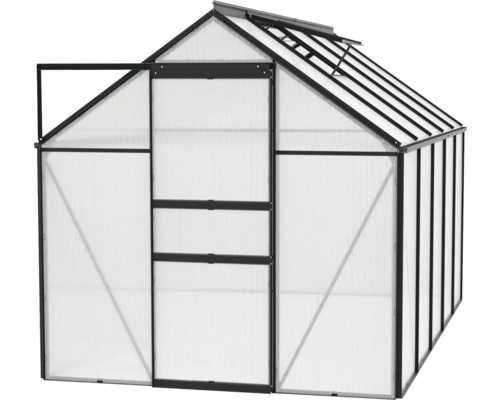 Tuinkas met open deur