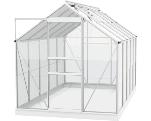 Tuinkas met open deur voor de tuin
