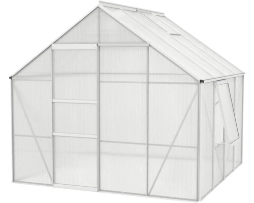 Tuinkas met transparante wanden en dak