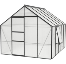 Serre met aluminium frame en polycarbonaat platen