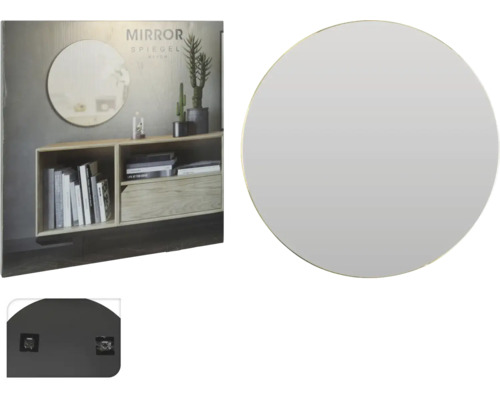 Spiegel rond gouden frame ø 55 cm