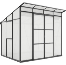 VITAVIA Tuinkas Playa 5900 polycarbonaat 6 mm zwart, 258x229,4x230,6 cm