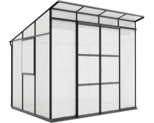 Tuinkas met schuifdeur en raam