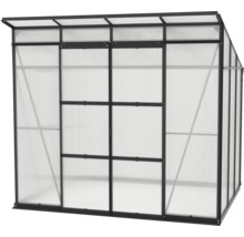 VITAVIA Tuinkas Playa 5900 polycarbonaat 6 mm zwart, 258x229,4x230,6 cm