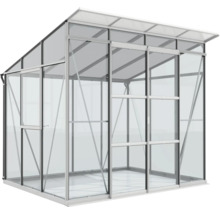 Tuinkas met aluminium frame en glazen panelen