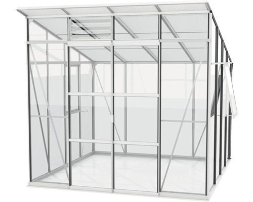 Kas met raam voor ventilatie