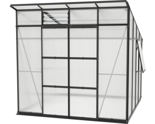 Tuinkas met raam en ventilatie