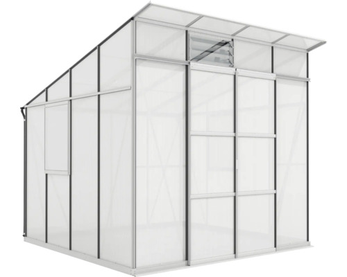 Tuinkas met raam en schuifdeur