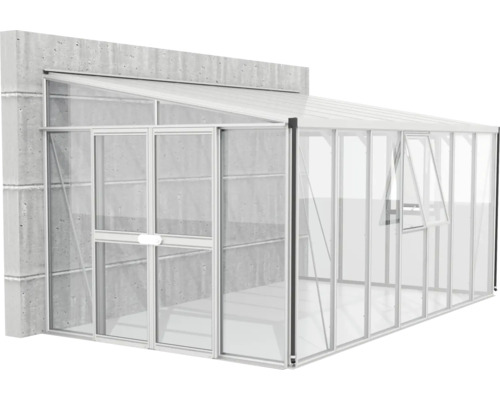 Glazen en aluminium kas