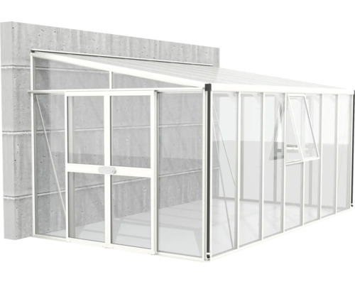 VITAVIA Tuinkas Athena 11900 veiligheidsglas/polycarbonaat 3 mm wit, 265,9x460,1x238,8 cm