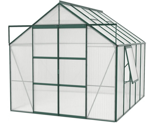 Serre met polycarbonaat platen en frame