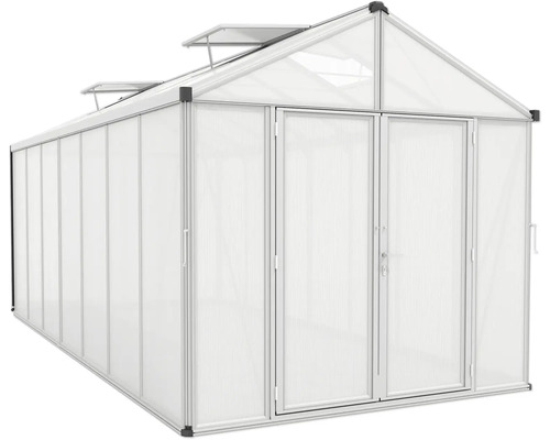 Kweekkas met dubbele deur en ventilatieramen