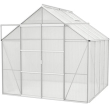 Kas met polycarbonaatplaten en aluminium frame