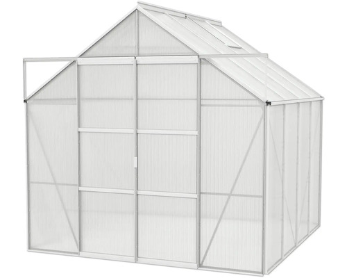 Kas met polycarbonaatplaten en aluminium frame