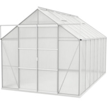 Kas met schuifdeur voor de tuin