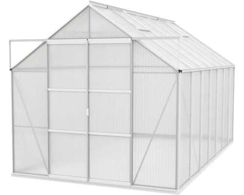 Kas met schuifdeur voor de tuin