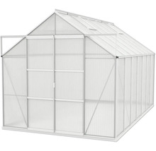 Tuinkas met aluminium frame en transparante panelen