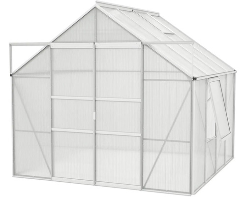 Kas met polycarbonaat platen en aluminium frame