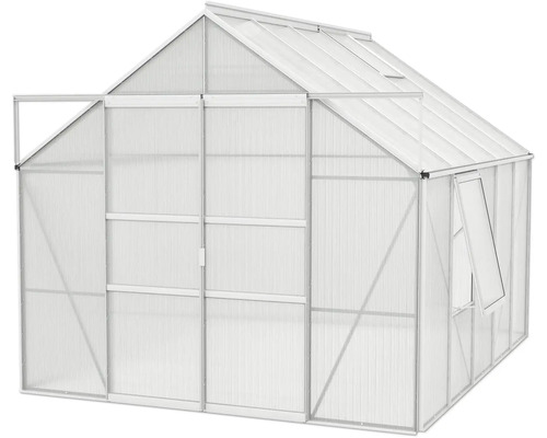 Kweekkas met polycarbonaatplaten en aluminium frame