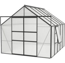 Kas met aluminium frame en polycarbonaatplaten
