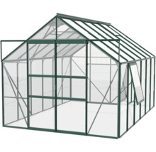 Kas met aluminium frame en transparante glasplaten
