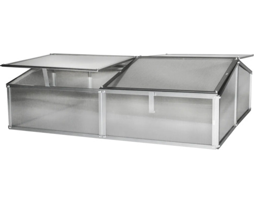 Kweekbak met twee geopende deksels