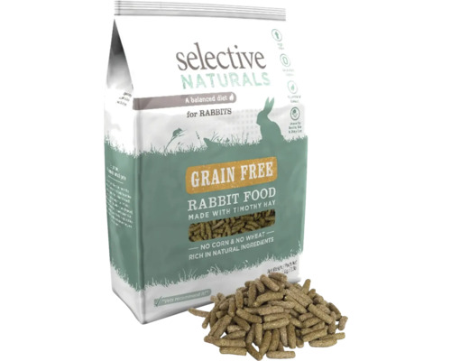 SUPREME SCIENCE Konijnenvoer Selective Naturals graanvrij 1,5 kg Verpakking Selective Naturals Grain Free konijnenvoer met Timothy Hay