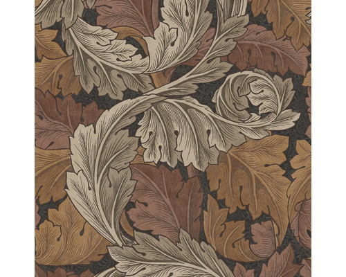 WILLIAM MORRIS Vliesbehang 124224 Acanthus Burnt Orange Behang met bladerpatroon