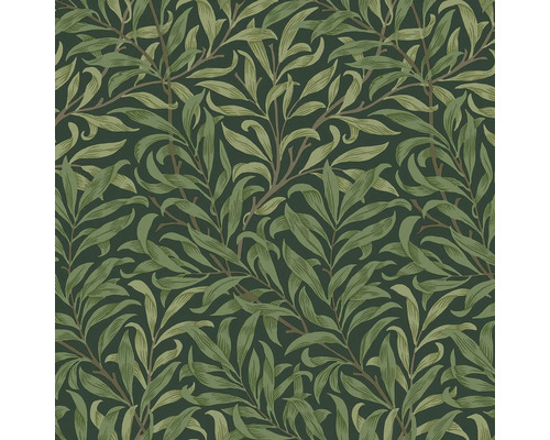 WILLIAM MORRIS Vliesbehang 124247 Willow Bough Deep Green Behang met bladerpatroon