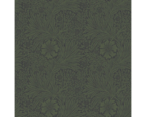 WILLIAM MORRIS Vliesbehang 124255 Marigold Fibrous Green Behang met bloemmotief