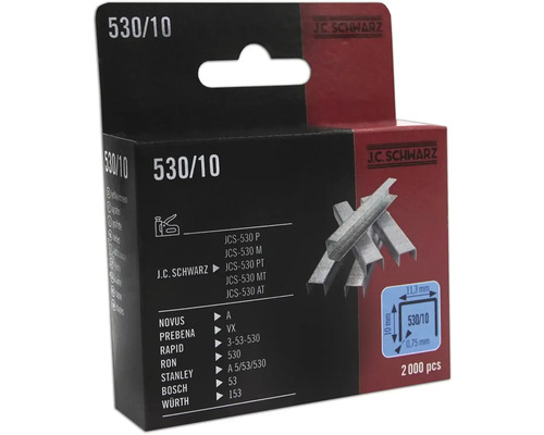 J.C. SCHWARZ Nieten type 530/10 lengte 10 mm, 2000 stuks J.C. Schwarz Type 530/10 nietjes, 2000 stuks