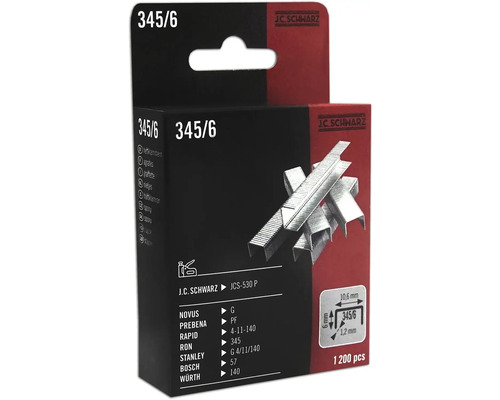 J.C. SCHWARZ Nieten type 345/06 lengte 6 mm, 1200 stuks J.C. Schwarz Nietjes type 345/6, 1200 stuks