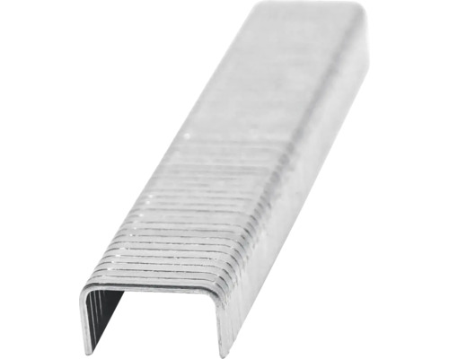 Close-up van een rij nietjes voor een tacker.