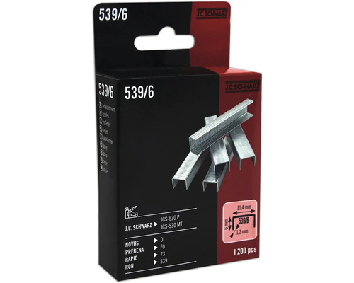J.C. SCHWARZ Nieten type 539/06 lengte 6 mm, 600 stuks J.C. Schwarz nietjes 539/6, 1200 stuks