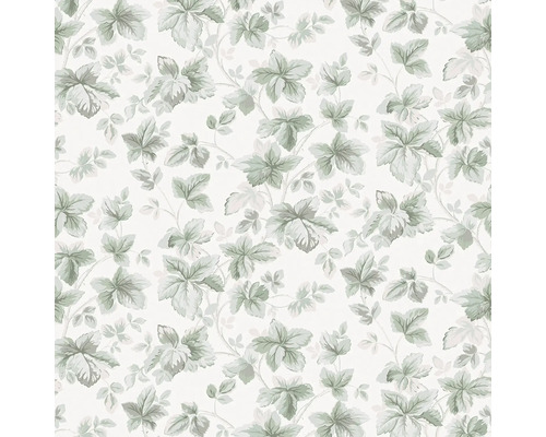 LAURA ASHLEY Vliesbehang 118482 Autumn Leaves Sage Green Behang met bladerpatroon