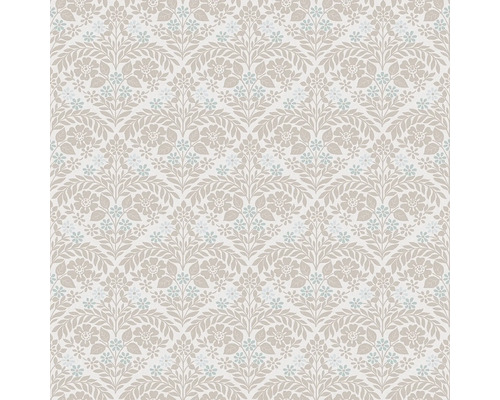 LAURA ASHLEY Vliesbehang 118490 Margam Dove Grey Behang met bloem- en bladerenmotief