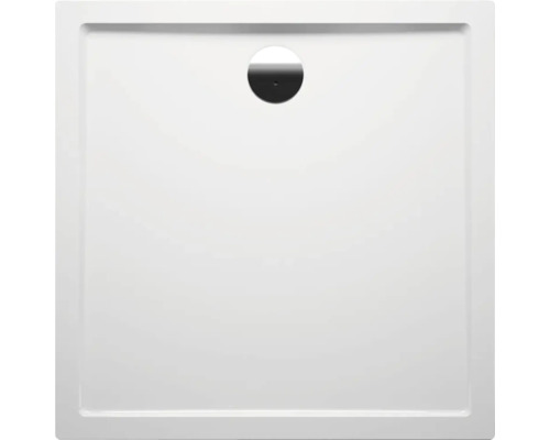 Vierkante douchebak van acryl met afvoergarnituur