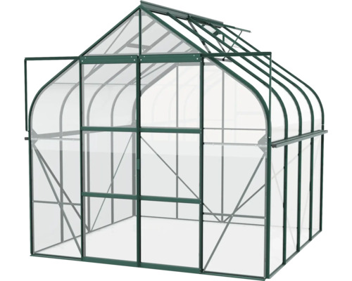 Tuinkas met polycarbonaat platen en aluminium frame