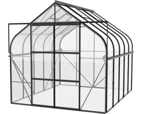 Tuinkas met aluminium frame en polycarbonaatplaten