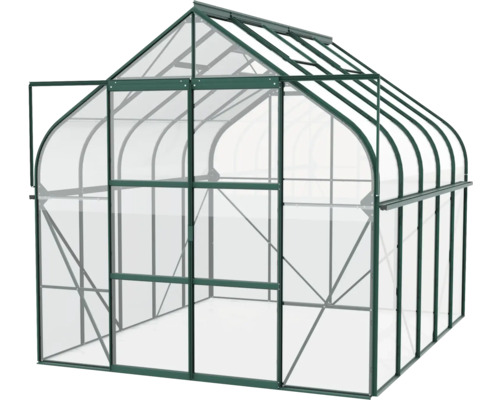 Tuinkas met aluminium frame en polycarbonaat platen