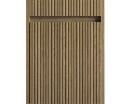 Houten paneel met verticale groeven