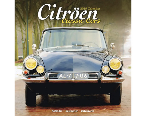 Muurkalender 2025 Citroën Classic Cars 30x30 cm