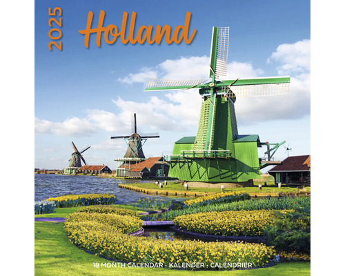 Muurkalender 2025 Holland 30x30 cm