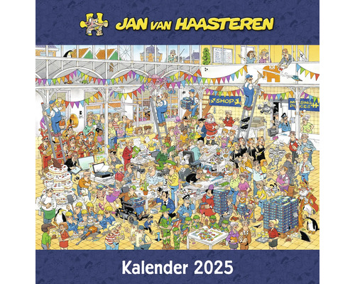 Muurkalender 2025 Jan van Haasteren 30x30 cm