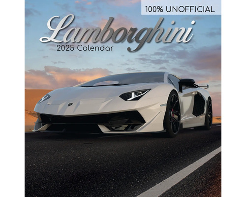 Muurkalender 2025 Lamborghini 30x30 cm