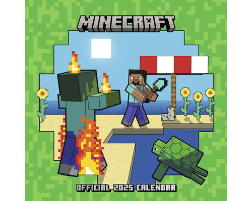 Muurkalender 2025 Minecraft 30x30 cm