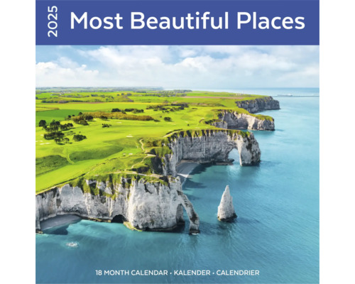 Muurkalender 2025 Most Beautiful Places 30x30 cm